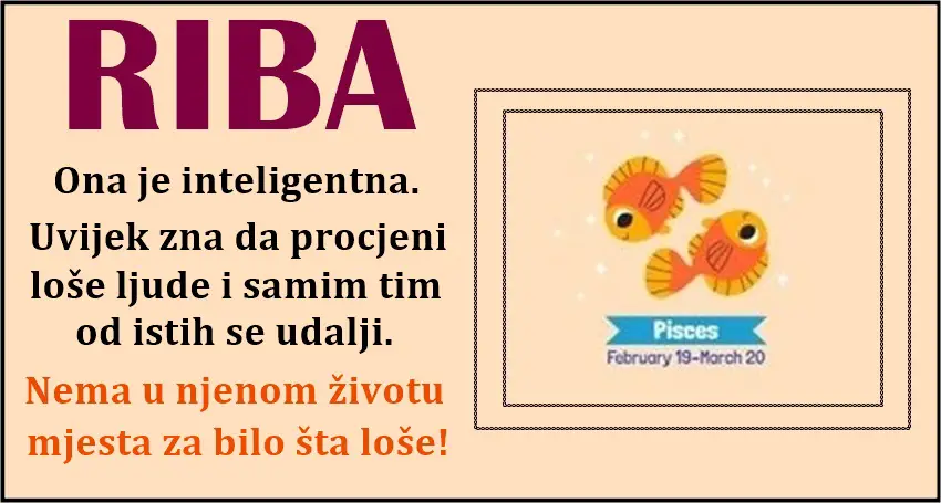 RIBE: Zaslužuju sreću, ali se bore sa tugom – One zbog DOBROTE ISPAŠTAJU!