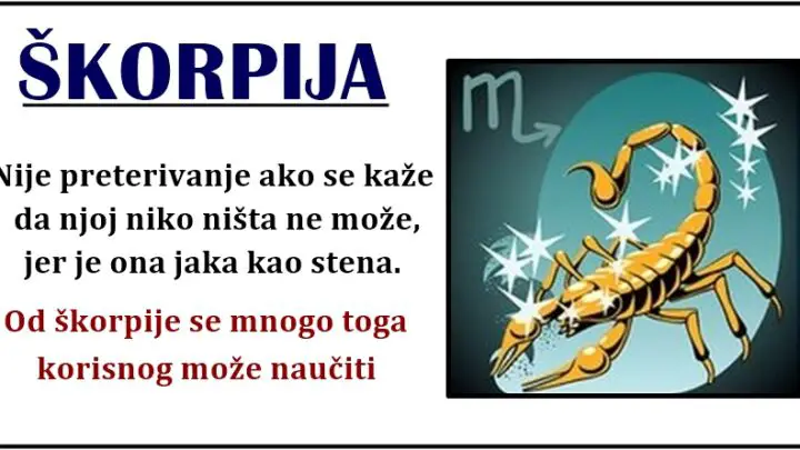 ŠKORPIJA: Dok se svi   PLASE, ona DODJE da POBEDI i DA RESI svaki PROBLEM jer je GENIJE u NEVOLJI!