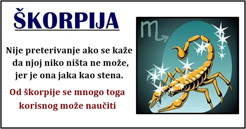 ŠKORPIJA: Dok se svi   PLASE, ona DODJE da POBEDI i DA RESI svaki PROBLEM jer je GENIJE u NEVOLJI!