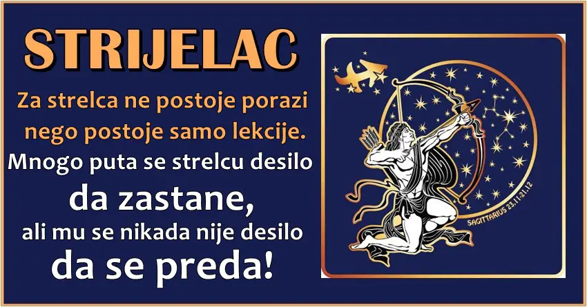 Strelac je neustrasiv,i kada se sve uplase,on se nasmeje i kaze gledajte kako resavam problem!