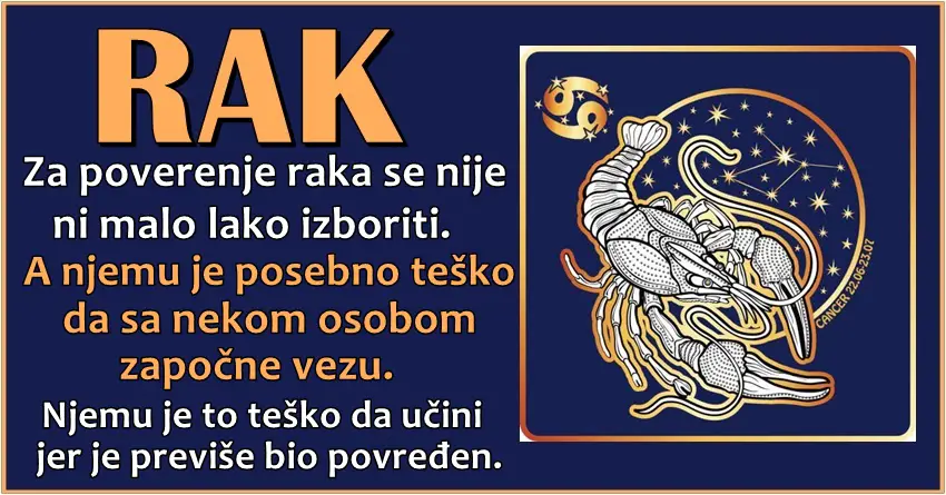 RAK je dusa od coveka koja ce uvek naci nacina da pomogne onima koje voli!