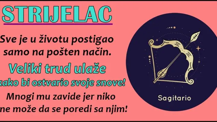 Strelac: Ovo je znak koji vam neće slomiti srce, ali koji neće oprostiti ni ako vi njemu slomite njegovo!