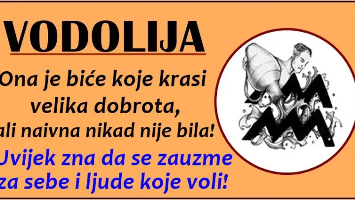 VODOLIJA: Velikodušna je i iskrena i ume da STAVI TUDJU SREĆU ispred svoje!