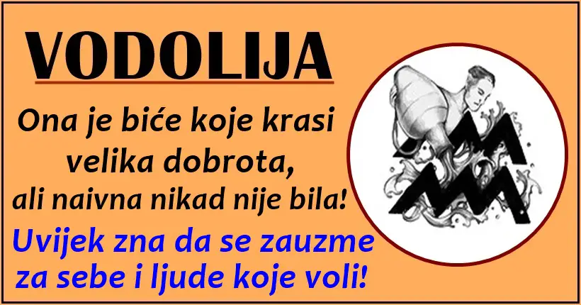 VODOLIJA: Velikodušna je i iskrena i ume da STAVI TUDJU SREĆU ispred svoje!