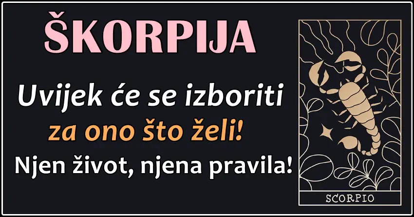 PROSTO NAJBOLJA – Škorpija je neverovatna i njoj mnogi zavide!