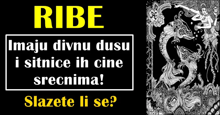 RIBE dobro znaju sta zele,ali   zato sto imaju divnu dusu znaju da cekaju  jer ih sitnice cine srecnim!