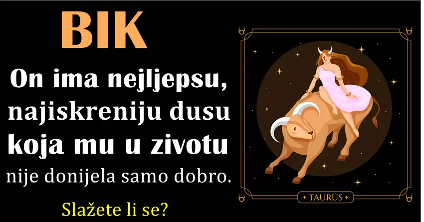 BIK JE ZNAK NAJLJEPŠE DUŠE, MADA GA JE NJEGOVA DOBROTA U ŽIVOTU KOŠTALA MNOGO!