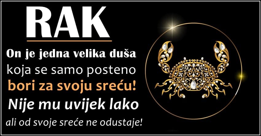 RAK je vlasnik NAJBOLJE DUSE u celom zodijaku i u ovom se znaku RADJAJU DOBRI LJUDI!