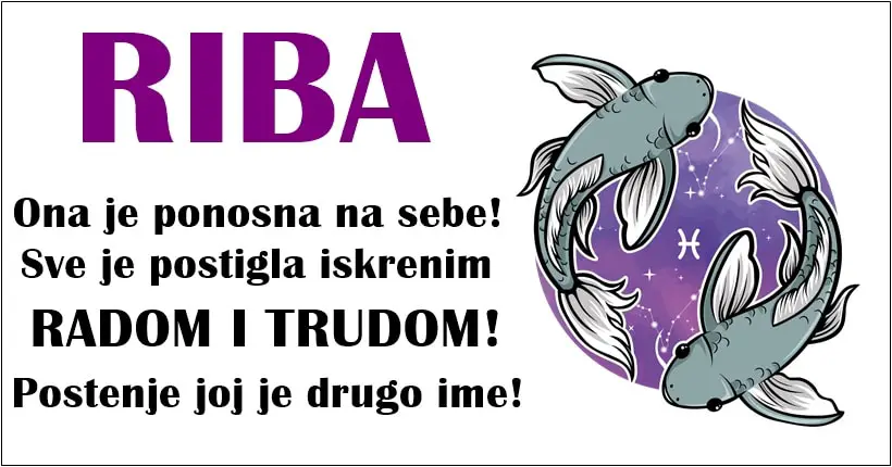 RIBA je NEZNA, ISKRENA, DOBRA DUSA koja SVIMA ZELI POMOCI, i to RADO CINI ako moze!