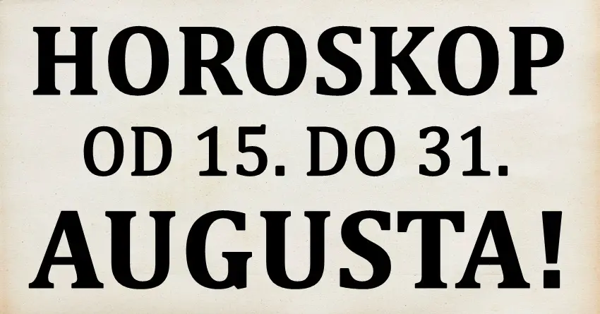 Horoskop od 15