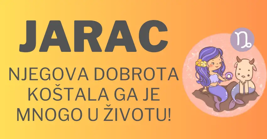 U SRCU jednog JARCA ima toliko LJUBAVI da je ima DOVOLJNO za CELI SVET!